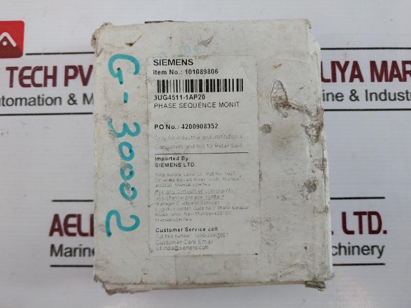 Siemens 3ug4511-1ap20 Monitoring Relay 101089806