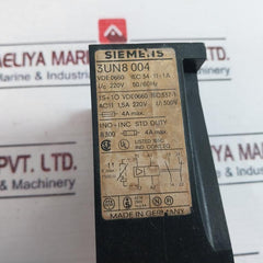 Siemens 3un8 004 Control Relay Uc 220v 50/60hz