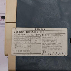 Siemens 3vf1231-1dc11-0ab4 Motor Protection Circuit Breaker 10-16a 16a