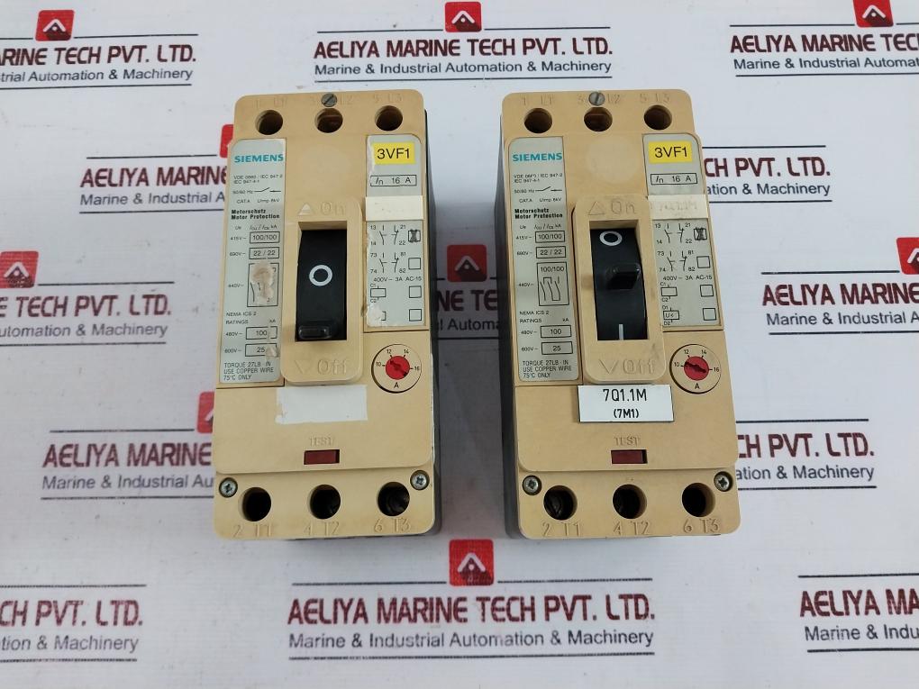 Siemens 3vf1231-1dc11-0ab4 Motor Protection Circuit Breaker 10-16a 16a