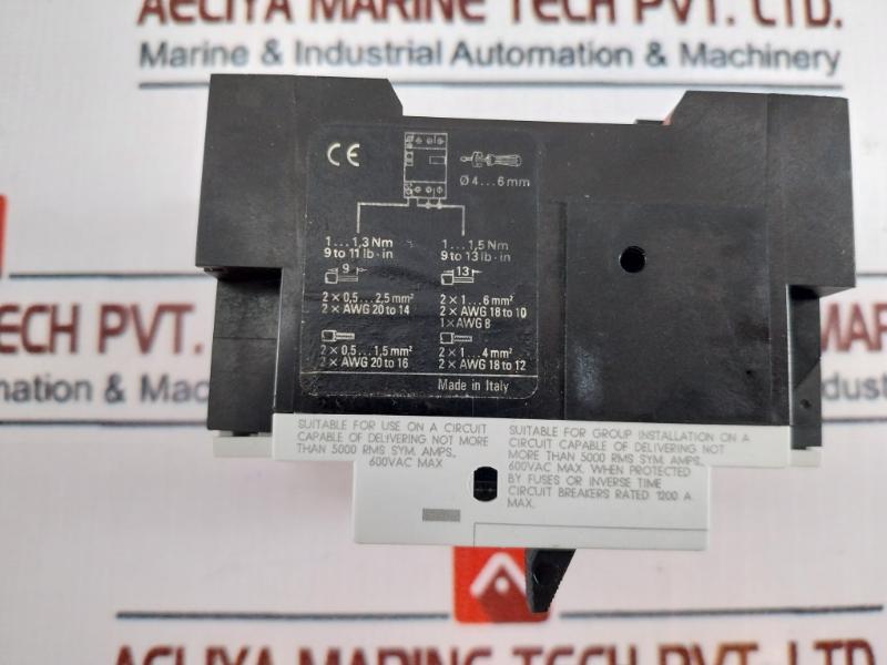 Siemens 3vu1300-0mg00 Circuit Breaker For Motor Protection 600vac Max 50/60hz