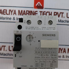 Siemens 3vu1300-1ml00 Circuit Breaker For Motor Protection 600vac Max 50/60hz