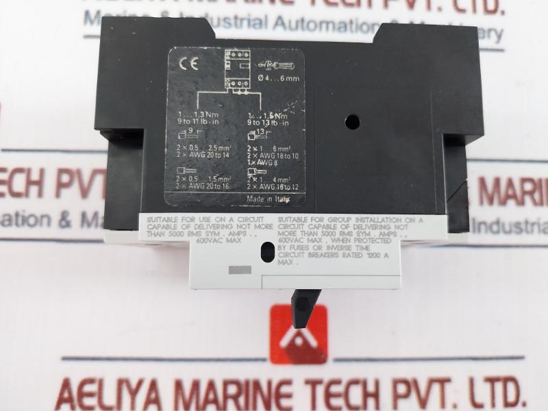 Siemens 3vu1300-1ml00 Circuit Breaker For Motor Protection 600vac Max 50/60hz