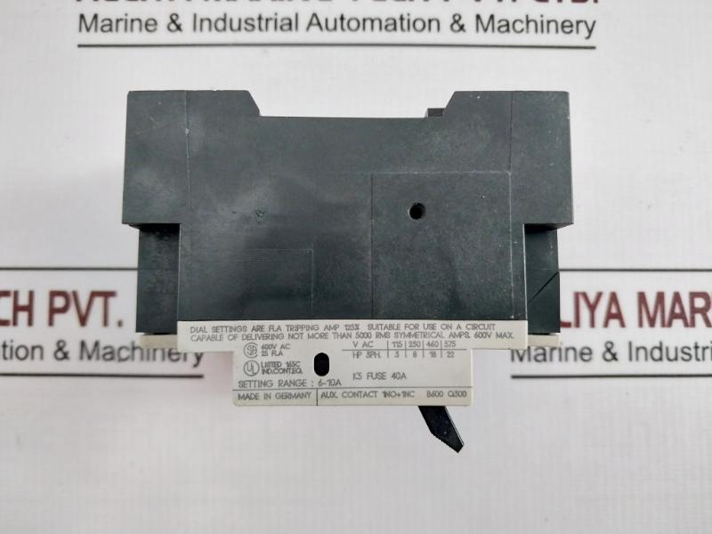 Siemens 3vu1300-1ml00 Motor Protection Circuit Breaker G/9242a111 50/60hz 120a A