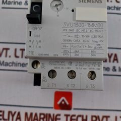 Siemens 3Vu1300-1Mm00 Circuit Breaker For Motor Protection 600Vac Max