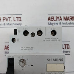 Siemens 3vu1600-1mg00 Motor Protective Circuit Breaker Cat. A 600vac 50/60hz