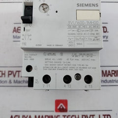 Siemens 3vu1600-1mh00 Manual Motor Circuit Breaker Cat A 50/60hz