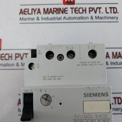 Siemens 3vu1600-1mk00 Circuit Breaker Cat A 600vac 50/60hz