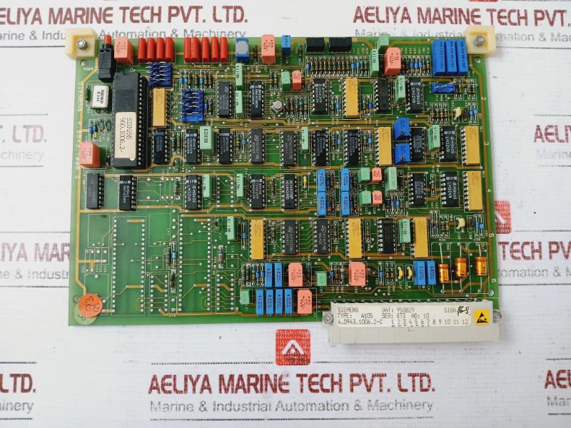 Siemens 4.0943.1006.2 Sbs Control Printed Circuit Board, 8670101012