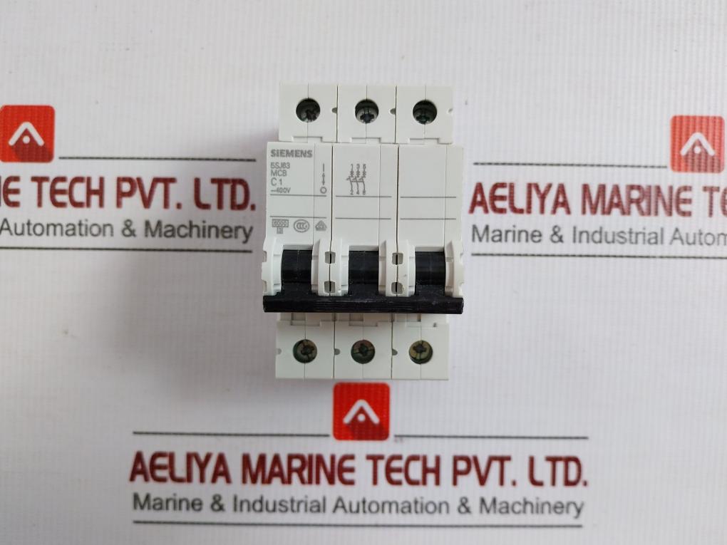 Siemens 400V Ac 3 Pole Miniature Circuit Breaker 5Sj6301-7