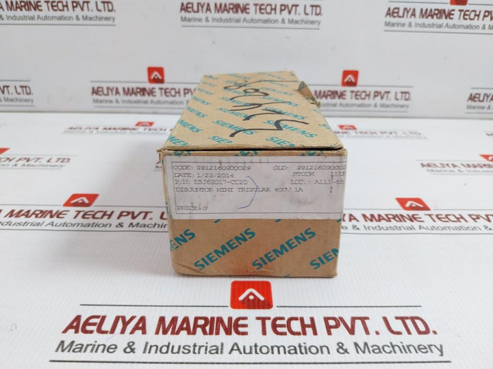 Siemens 400V Ac 3 Pole Miniature Circuit Breaker 5Sj6301-7