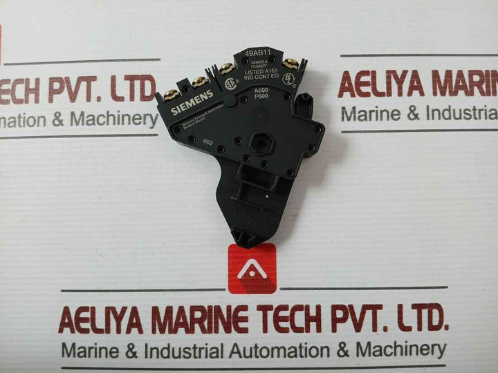 Siemens 49Ab11 Auxiliary Contact Block Series A
