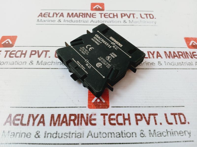 Siemens 49acr6x511 Auxiliary Contact Series F Ac15 Dc13 660v