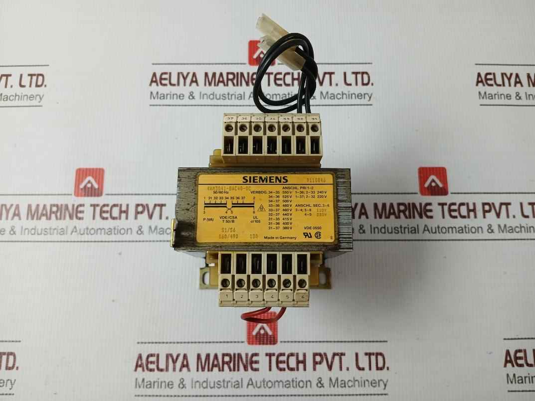 Siemens 4am3841-8ac40-0c Industrial Transformer 50/60hz 9110846
