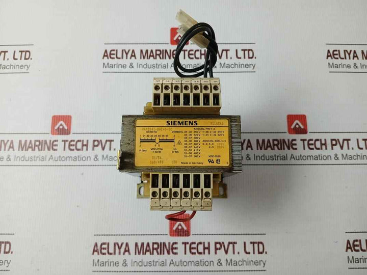 Siemens 4am3841-8ac40-0c Industrial Transformer 50/60hz 9110846