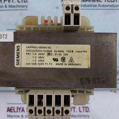 Siemens 4Am4641-5En00-0C Single Phase Transformer 50-60Hz