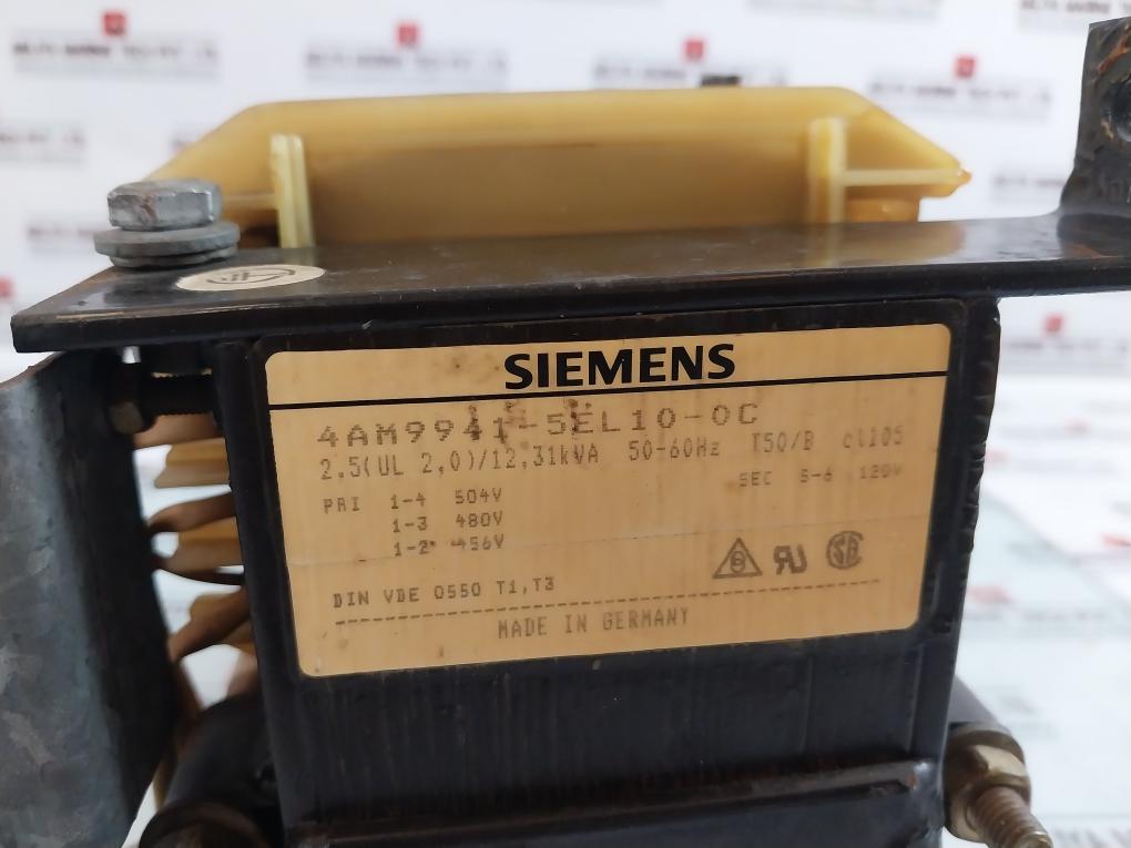 Siemens 4am9941-5el10-0c Transformer 50-60hz