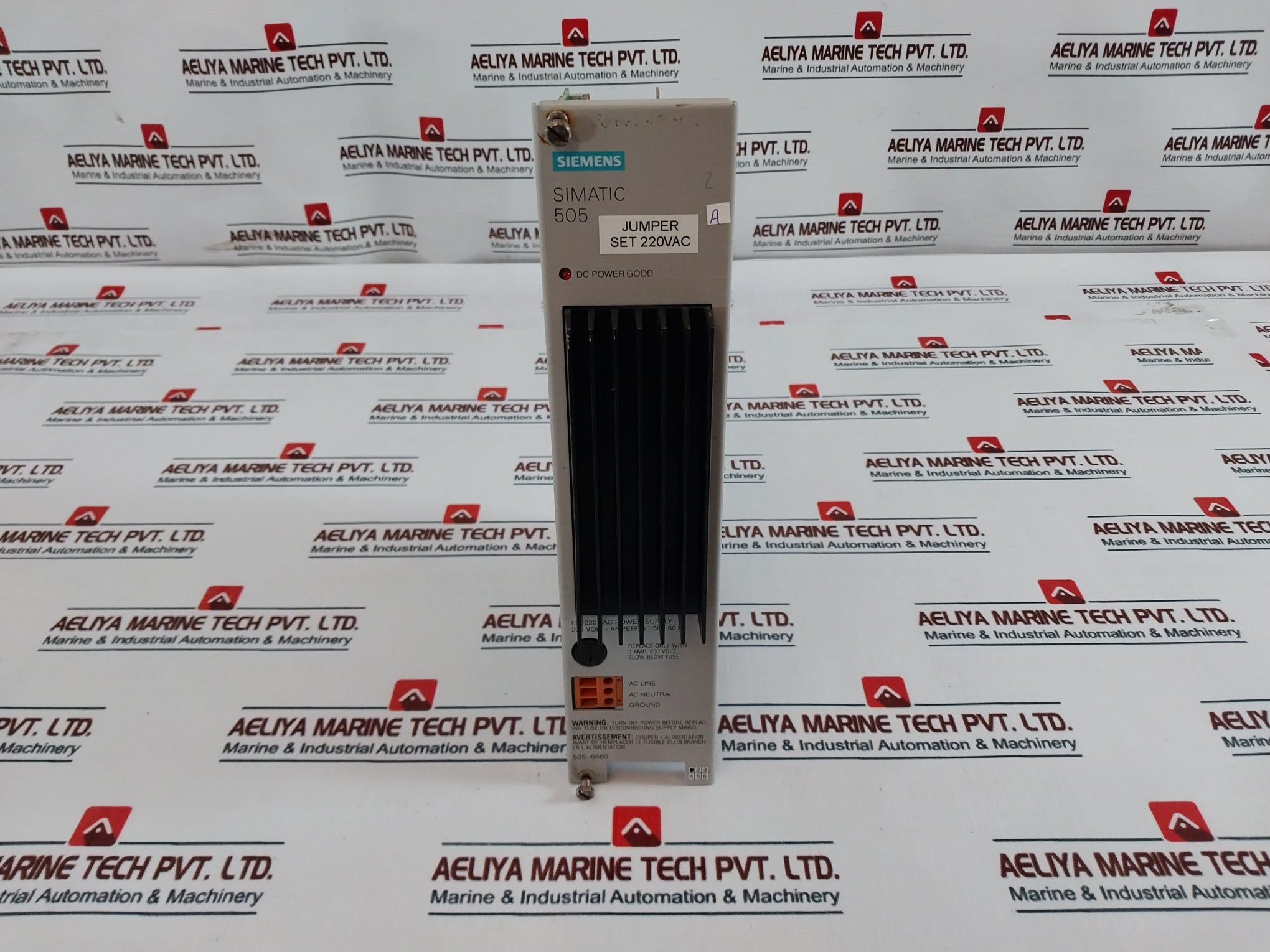 Siemens 505-6660 Power Supply 220Vac + Remote Base Controller + 7X 8Ch Output Analog + 6X 1/2A Dc Output + 3X 24Vdc Input