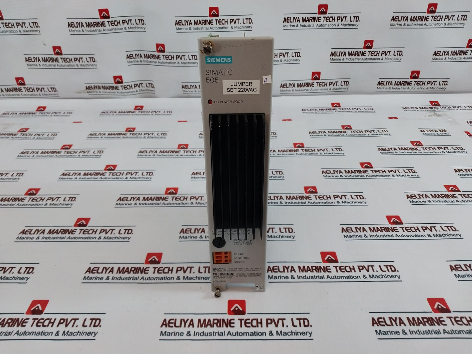 Siemens 505-6660 Power Supply 220Vac + Remote Base Controller + 7X 8Ch Output Analog + 6X 1/2A Dc Output + 3X 24Vdc Input