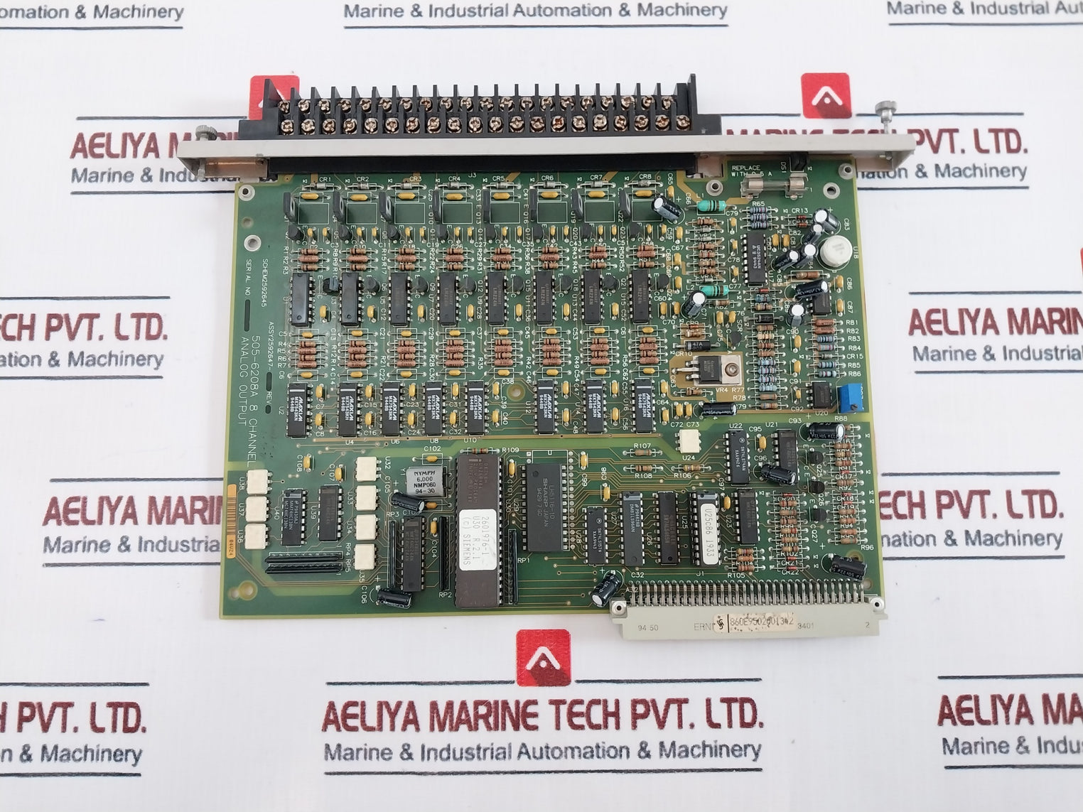 Siemens 505-6660 Power Supply 220Vac + Remote Base Controller + 7X 8Ch Output Analog + 6X 1/2A Dc Output + 3X 24Vdc Input