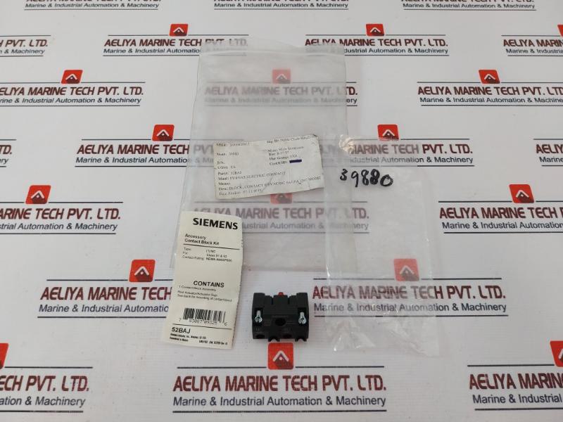 Siemens 52baj Actuator/indicator Component Contact Block 660 V
