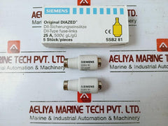 Lot of 5X SIEMENS 5SB2 81 Diazed Dii Fuse-Link 500V  25A