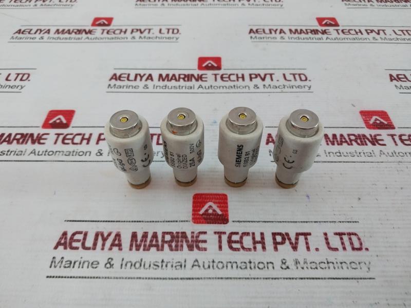 Lot of 4X SIEMENS 5SB2 81 DIAZED Fuse Link 25A 500V