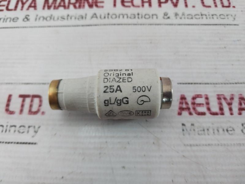 Lot of 4X SIEMENS 5SB2 81 DIAZED Fuse Link 25A 500V