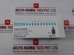 Lot Of 5X Siemens 5Sb4 11 Diazed Fuse Gl/Gg 35A 500V