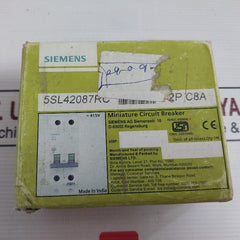 Siemens 5Sl42087Rc Miniature Circuit Breaker 2C08A Pz2 415V Iec60898-1