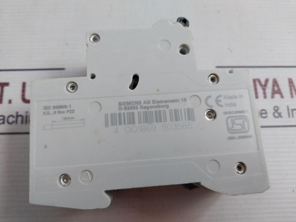 Siemens 5Sl42087Rc Miniature Circuit Breaker 2C08A Pz2 415V Iec60898-1