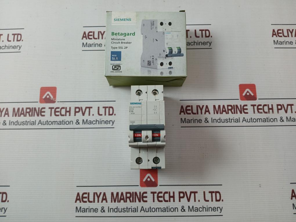 Siemens 5Sl42107Rc 2 Pole Miniature Circuit Breaker Iec 60898-1