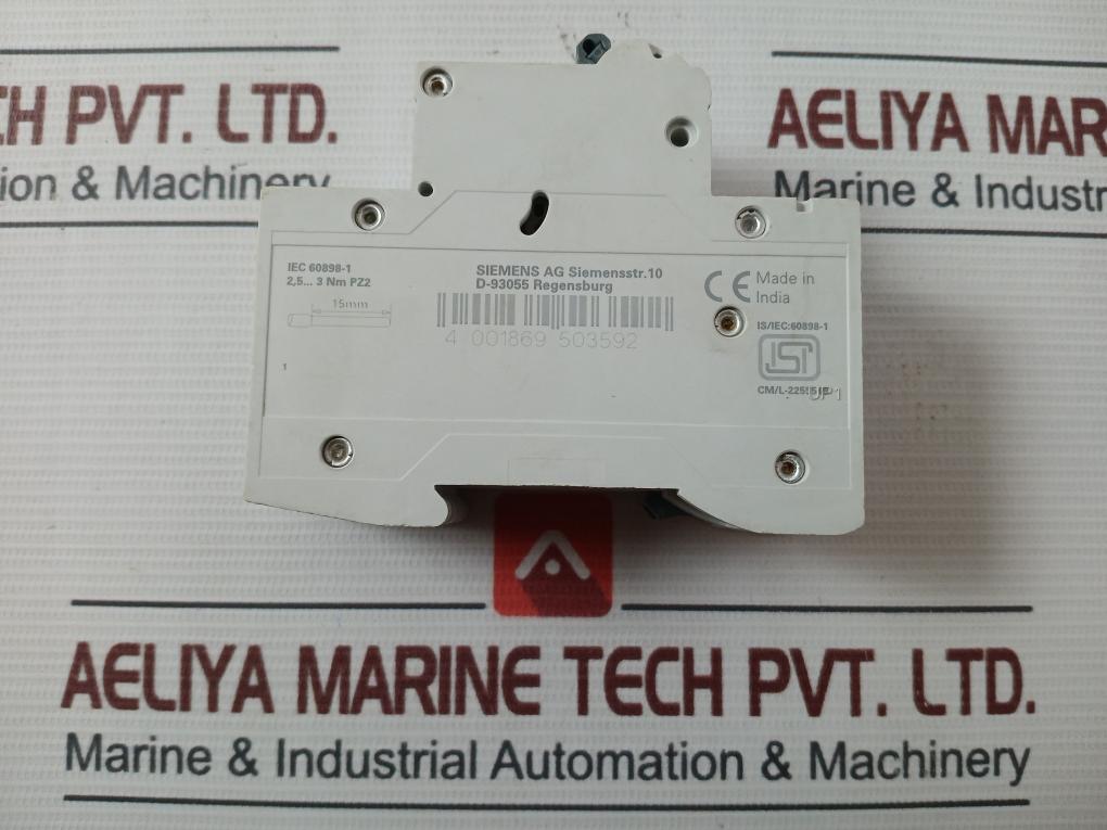 Siemens 5Sl42107Rc 2 Pole Miniature Circuit Breaker Iec 60898-1