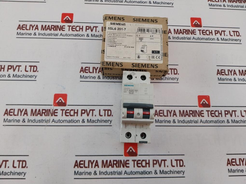 Siemens 5Sl6201-7 Miniature Circuit Breaker 400V 10A