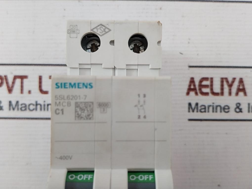 Siemens 5Sl6201-7 Miniature Circuit Breaker 400V 10A