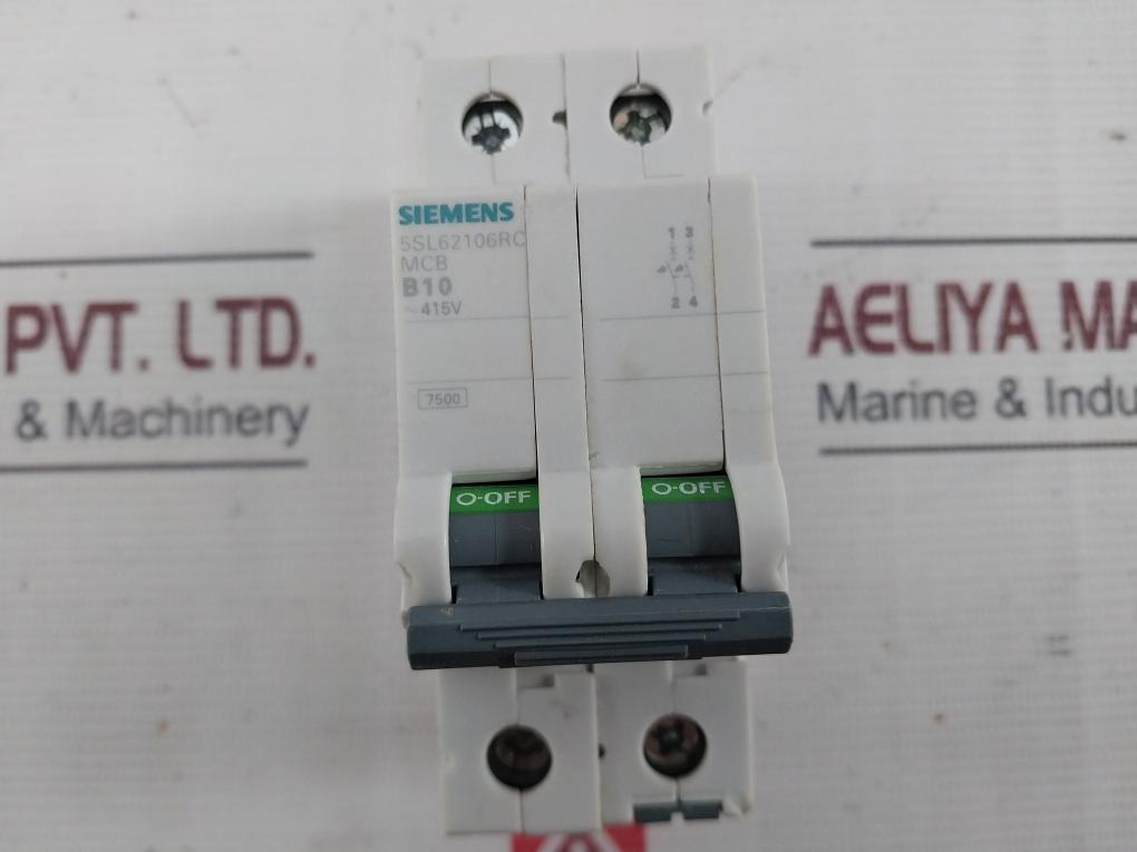 Siemens 5Sl62106Rc Miniature Circuit Breaker