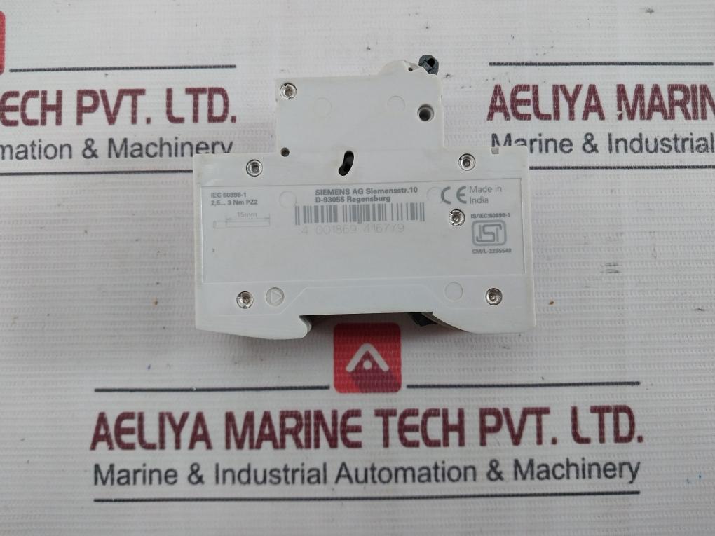 Siemens 5Sl62106Rc Miniature Circuit Breaker