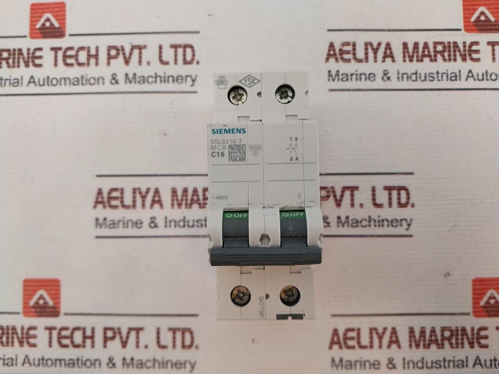 Siemens 5Sl6216-7 Circuit Breaker 400V