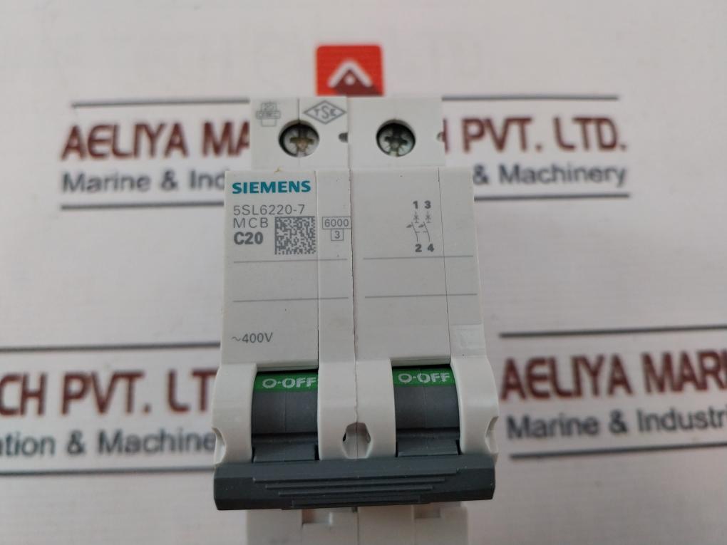 Siemens 5Sl6220-7 Miniature Circuit Breaker 400V