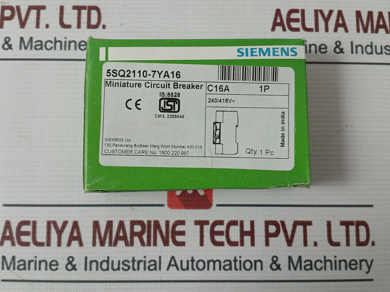 Siemens 5Sq21 Minigard 1 Pole Miniature Circuit Breaker 240/415V 50 Hz