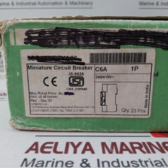 Siemens 5Sq21 Minigard Miniature Circuit Breaker 1 Pole 240/415V 50Hz