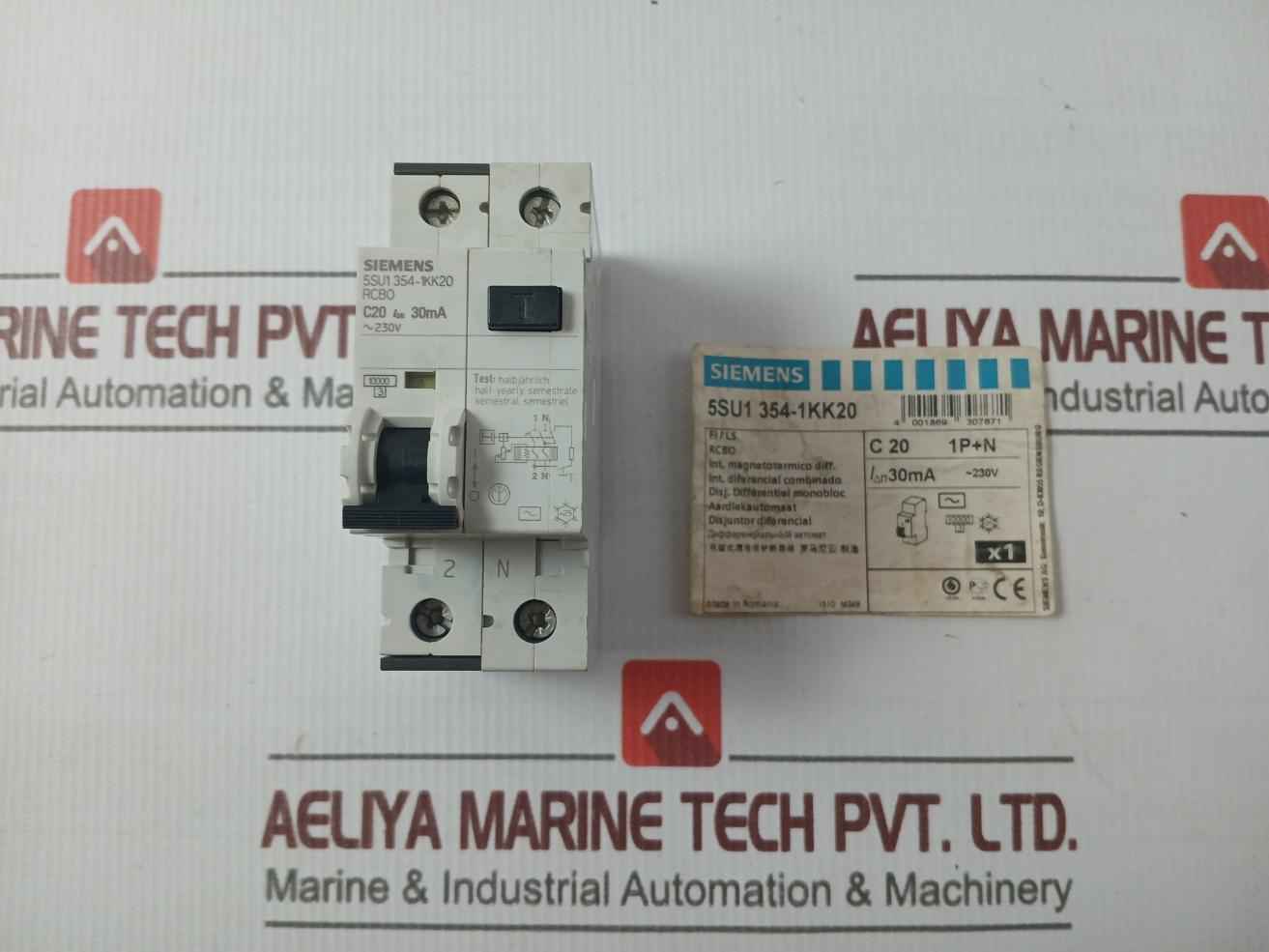 Siemens 5Su1354-1Kk20 Rcbo Circuit Breaker 230V