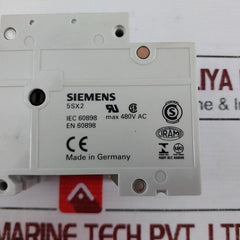Siemens 5Sx22 Circuit Breaker 1.6A Max 480V Ac