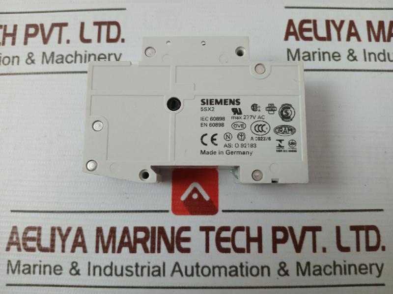 Siemens 5Sx2 Circuit Breaker 230/400V 5Sx9100 Max 277V Ac Iec 60898