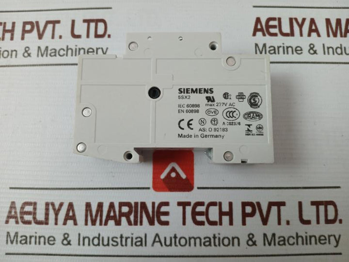 Siemens 5Sx2 Circuit Breaker 230/400V 5Sx9100 Max 277V Ac Iec 60898