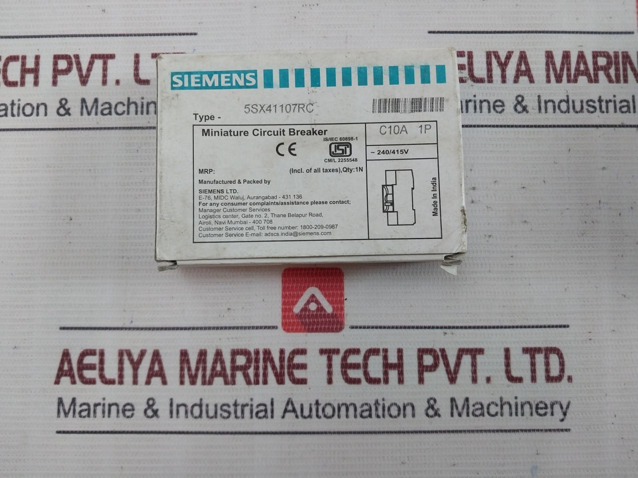 Siemens 5Sx41 Miniature Circuit Breaker 240/415V Is13947-2 C10