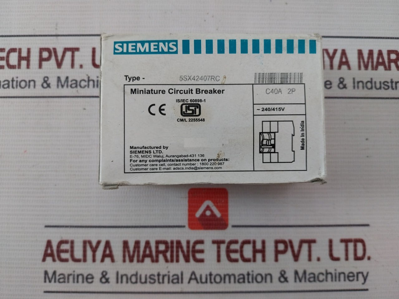 Siemens 5Sx42407Rc Miniature Circuit Breaker 240/415V