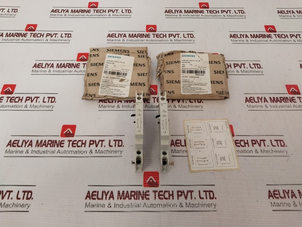 Lot Of 5X Siemens 5Sx9100 Auxiliary Switch 6A-230V