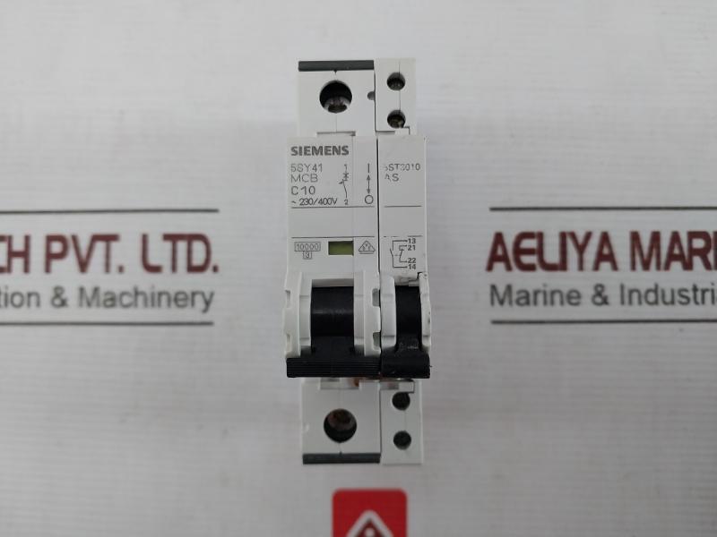 Siemens 5Sy4110-7 Auxiliary Circuit Breaker C10102J114208 230/400V