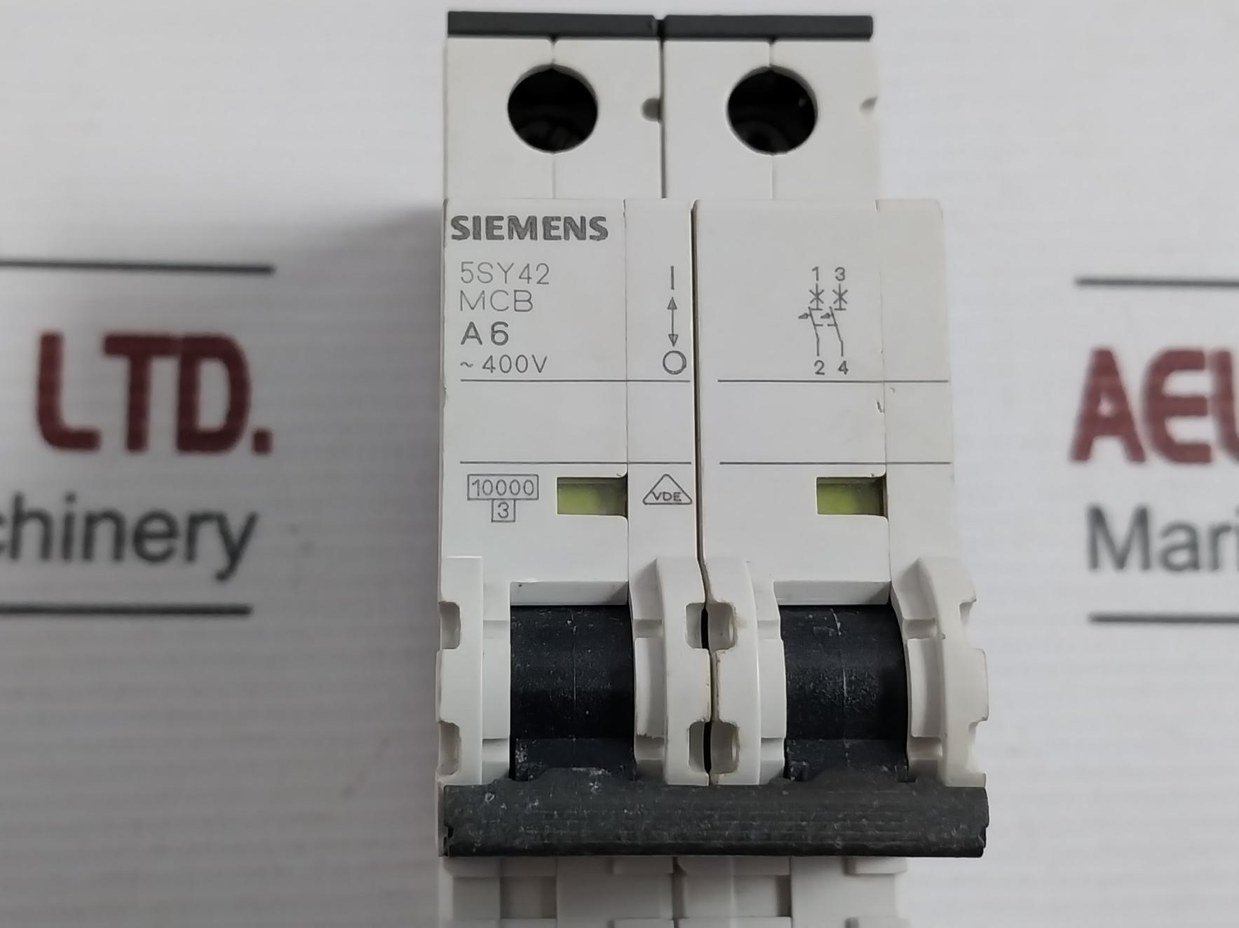 Siemens 5Sy4206-5 Miniature Circuit Breaker 6A 35Ka 400Vac